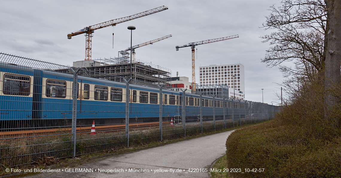 29.03.2023 - Baustelle REVO und Umgebung in Neuperlach